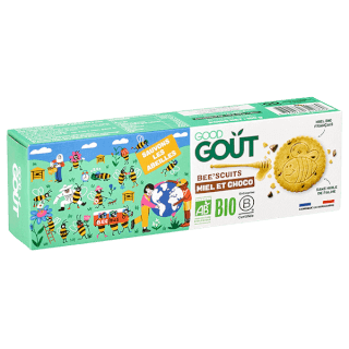 Beescuits Biscuits goûter au Miel et Choclat Bio pour enfant dès 3 ans