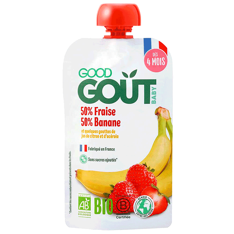 Good Goût Gourde Compote de Fruits Pomme Figue +4m Bio 120g