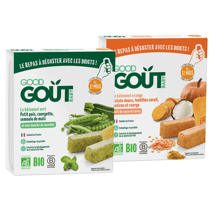 Good Goût Le bâtonnet de légumes verts bio - DME - Alimentation bébé