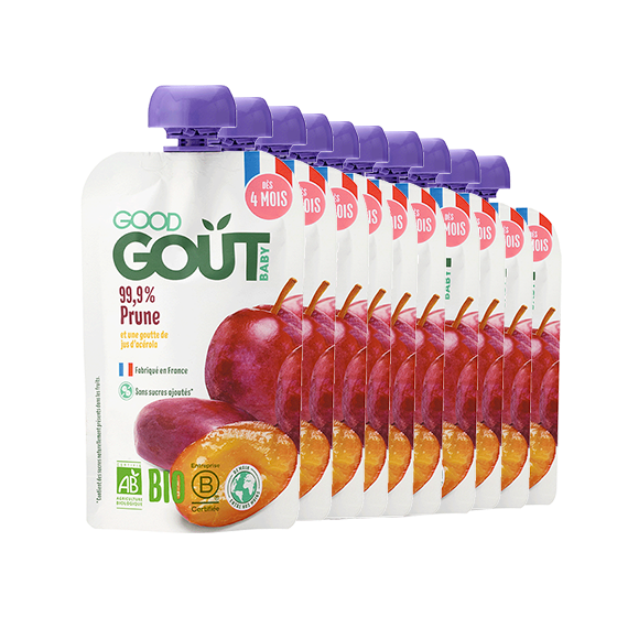 Good Goût Gourde Compote de Fruits Prune +4m Bio 120g