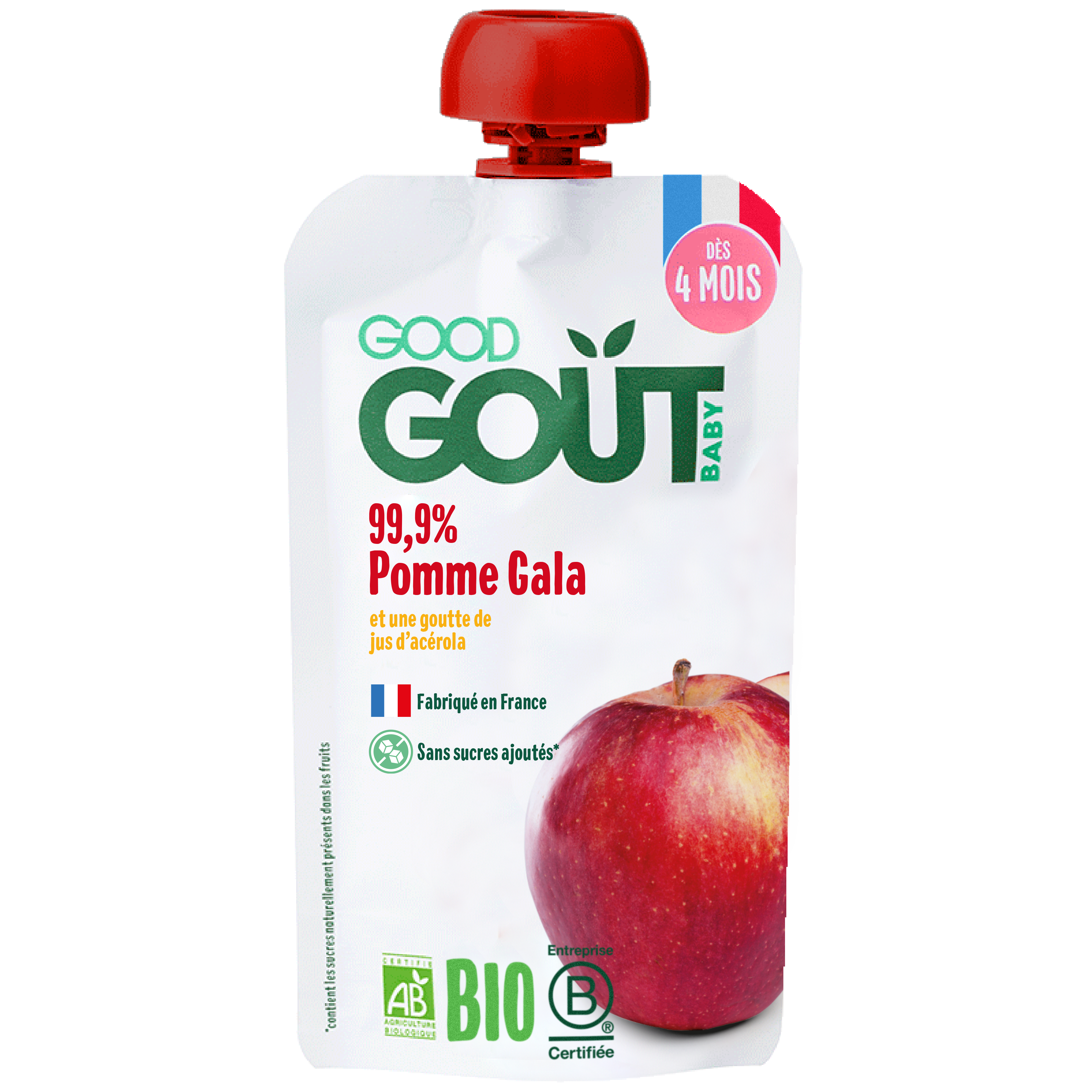 Gourde fruit bébé - Gourde compote pomme - Good Goût